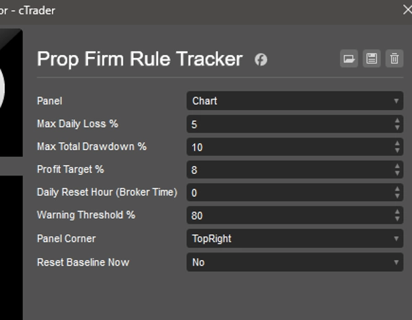 Trading product for Prop Firm Rule Tracker Indicator Breaker Block Drawdown Monitor, image 4