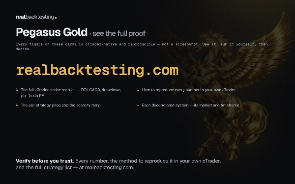 Trading product for realbacktesting Pegasus Gold Free cBot Consistent Returns Stop Loss (SL) Manager, image 7