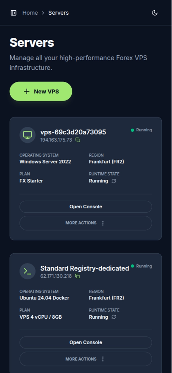 Trading product for Algo VPS Desktop plugin One-click Trading VPS Recommended, image 4