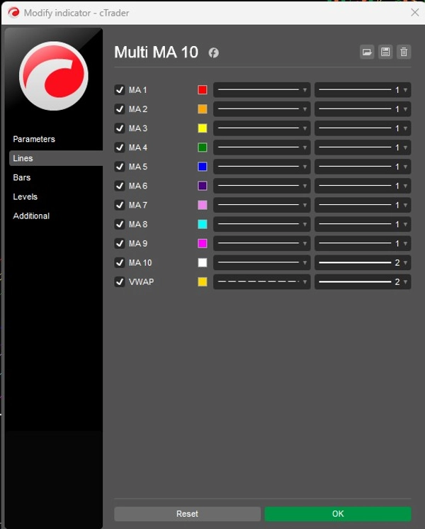 Trading product for Multi MA 10 อินดิเคเตอร์ EMA SMA, image 5