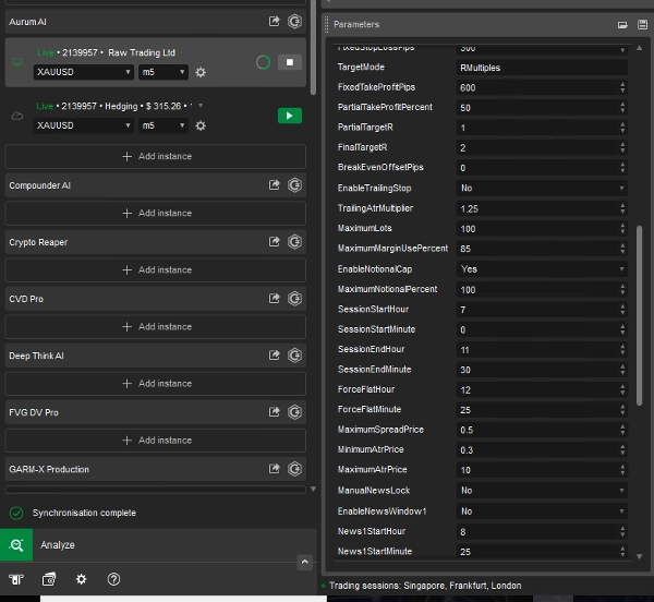 Trading product for Aurum AI cBot Spread Filter Liquidity Sweep, image 4