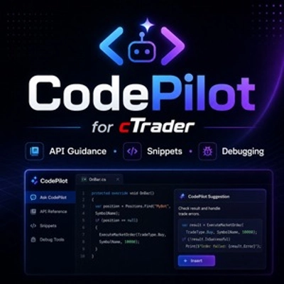 "cTrader CodePilot" โลโก้