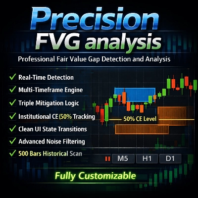 "Precision FVG  Analysis" logo