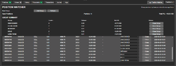 Trading product for Position_Watcher 데스크톱 플러그인 One-click Trading Partial Close Manager, image 2