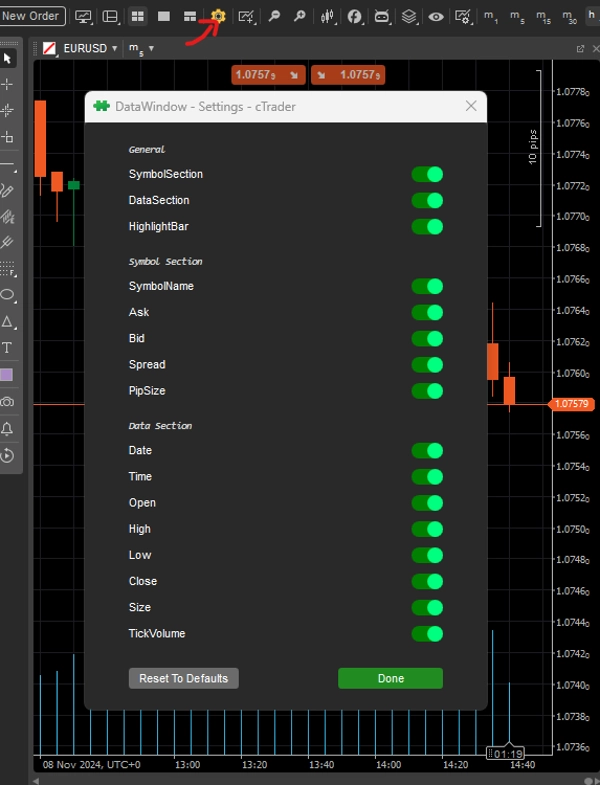 Imagen cargada de "DataWindow"