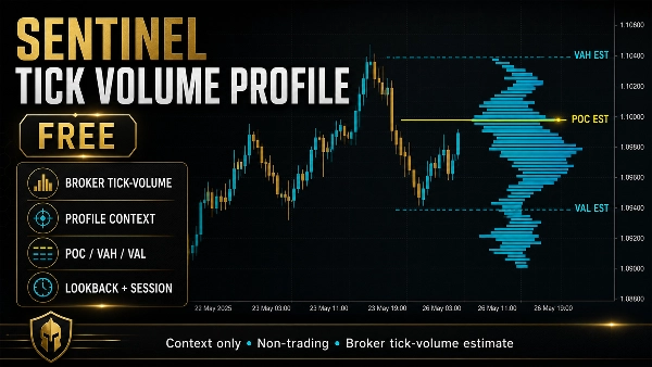 Trading product for Sentinel Tick volume Profile (Free) Indicator Key Levels Volume, image 2