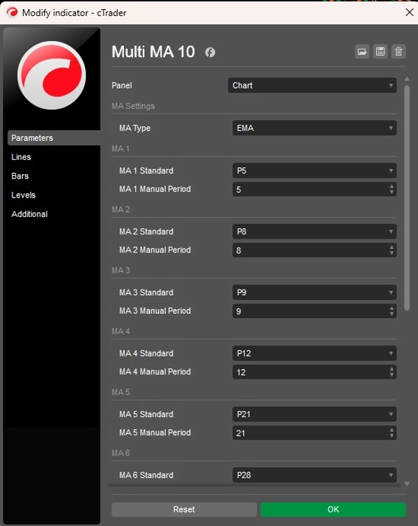 Trading product for Multi MA 10 อินดิเคเตอร์ EMA SMA, image 3