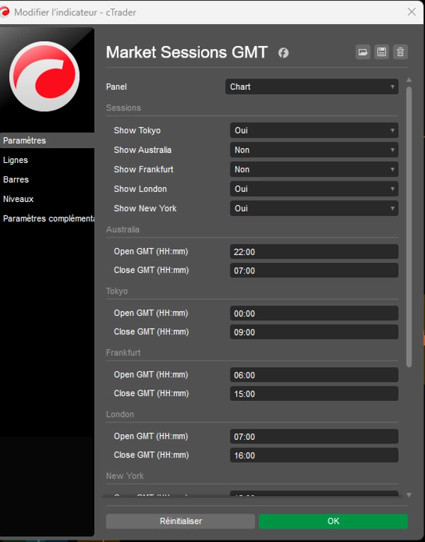 Trading product for Market Sessions GMT Indicator Chart UI Tools Session Filter, image 2