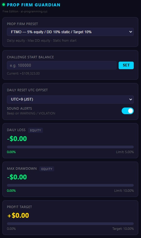 Trading product for PropFirmDashboard Multi-platform plugin Prop Forex, image 4
