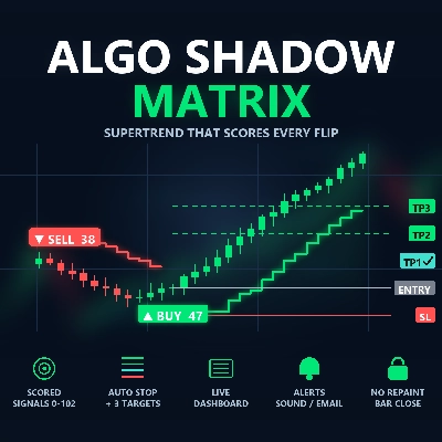 Логотип продукта "Algo Shadow Matrix"