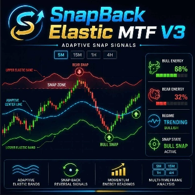Trading product for Signal SnapBack Band Indicator Bollinger Bands Premium/Discount , image 1