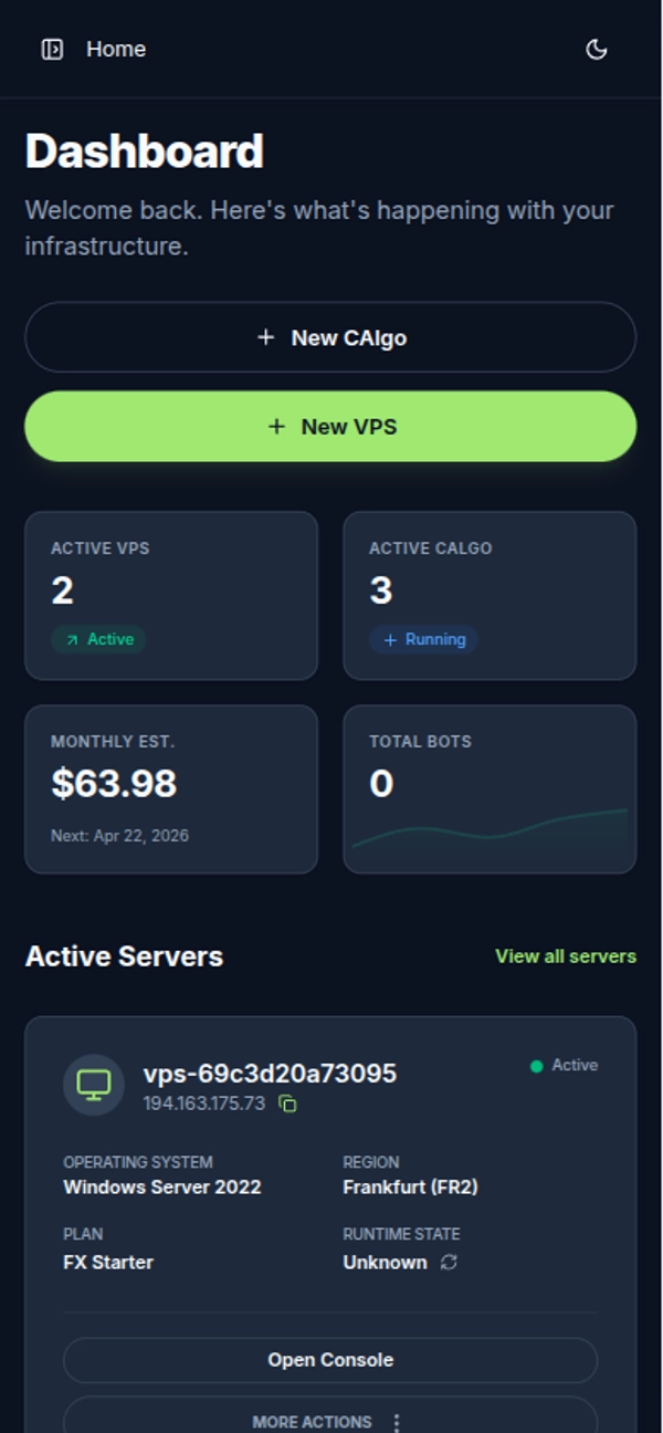 Trading product for AlgoVPS Multi-platform plugin One-click Trading VPS Recommended, image 7