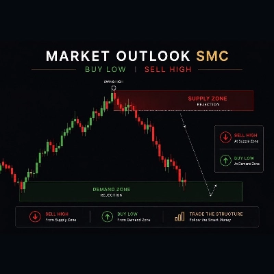 Trading product for MARKET OUTLOOK - SMC Indicator BOS Market Structure, image 1