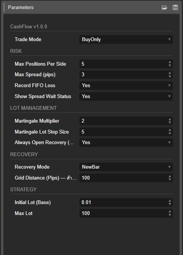 Trading product for CashFlow cBot Martingale Recovery AI Trading, image 3