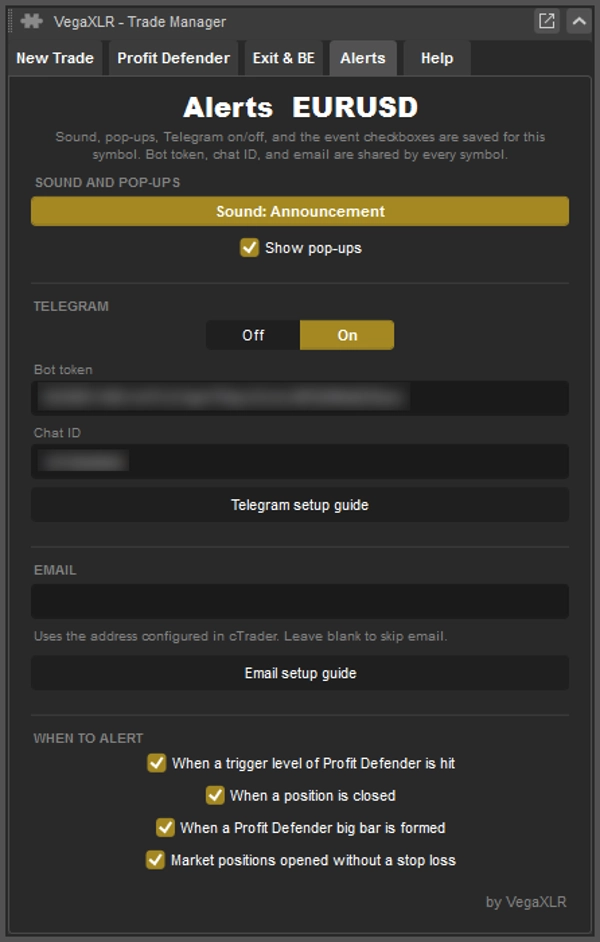 Trading product for VegaXLR - Trade Manager Desktop plugin SL Manager Risk/Reward , image 9