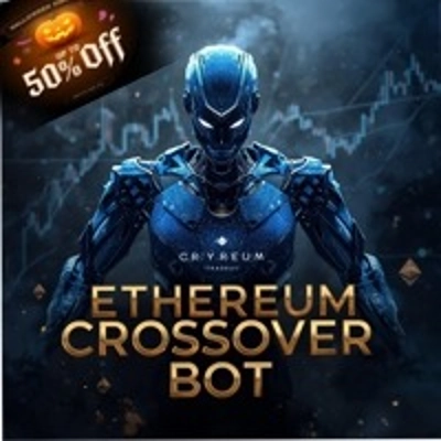 "CryptoCrossoverBot" logo