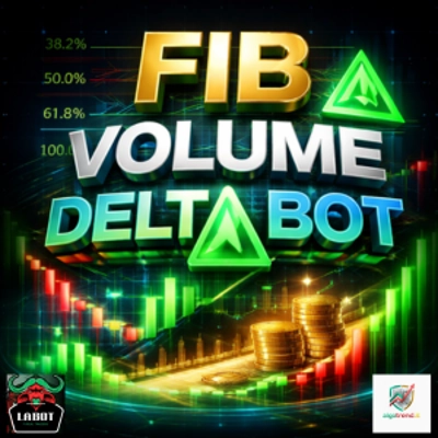 Logo "FIBONACCI Volume Delta Bot"
