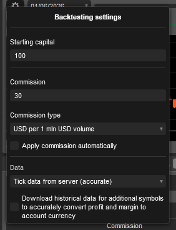 Trading product for Daily Open Reversion Pro cBot ADX Fixed Lot, image 2