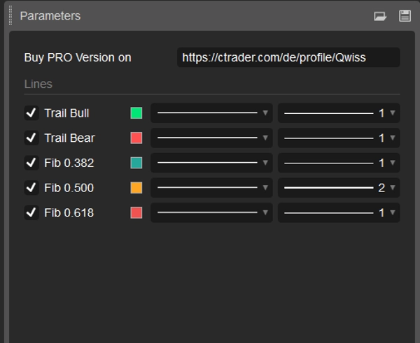 Trading product for Adaptive Fibonacci Trailing System FREE Indicator Fibonacci ADX, image 5