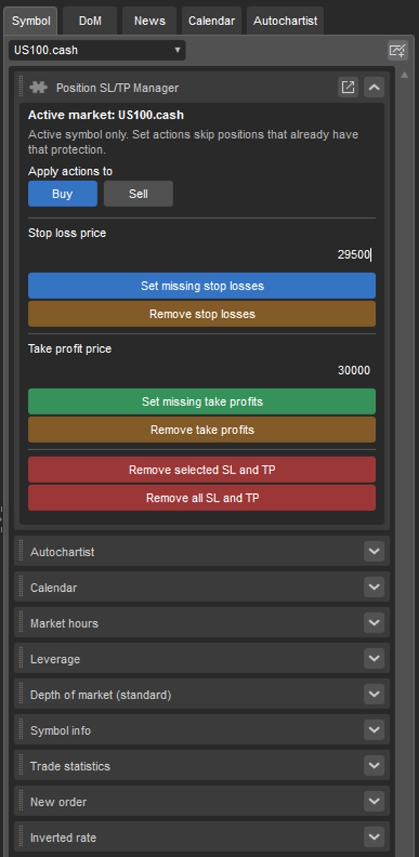 Trading product for SLTPManager Desktop plugin Stop Loss (SL) Manager One-click Trading, image 2