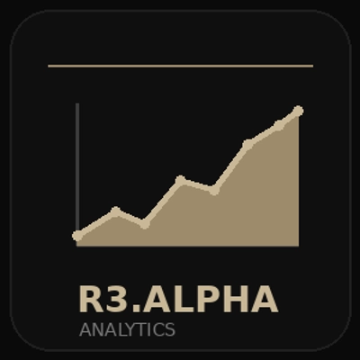 "R3.Alpha Analytics" 로고