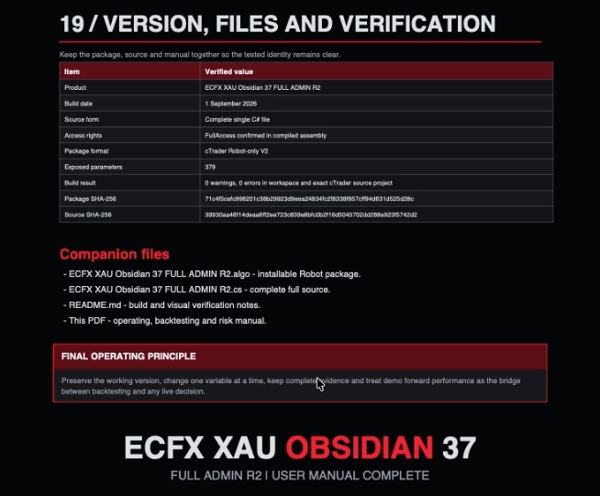 Trading product for ECFX XAU Obsidian cBot EMA Volume, image 2