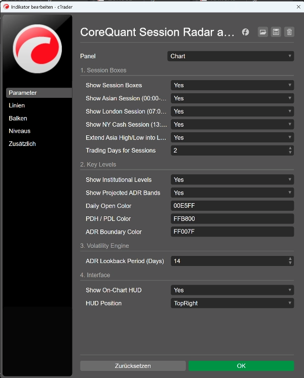 Trading product for Session Radar and ADR Navigator Indicator Key Levels Liquidity Sweep, image 4