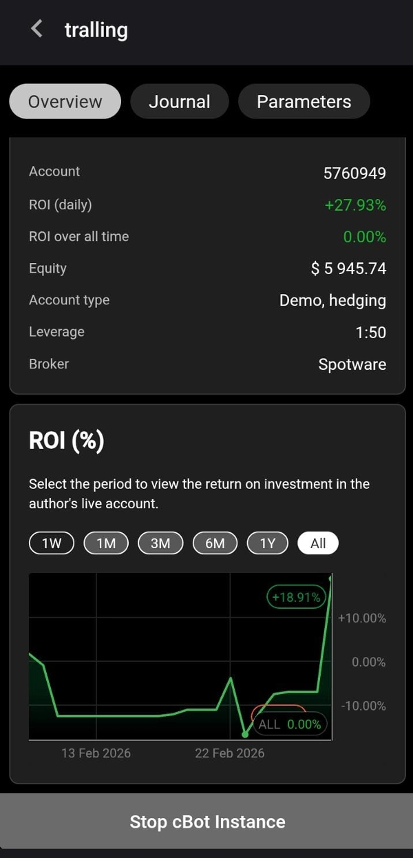Trading product for tralling cBot Prop Scalping, image 3