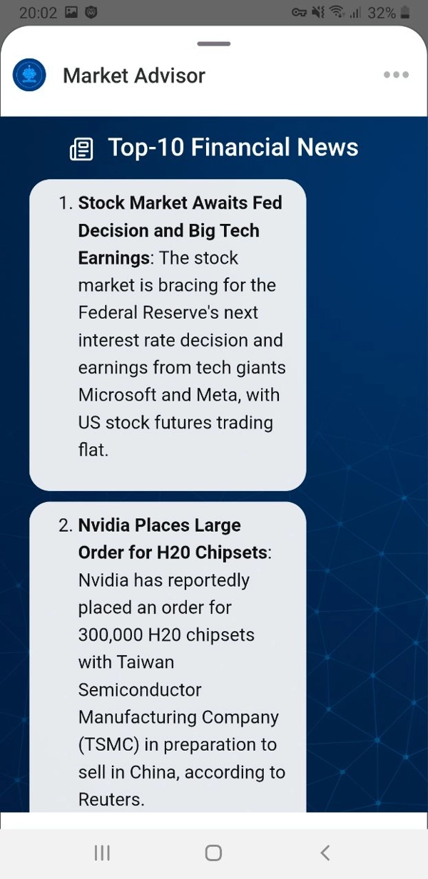 "AI Financial Assistant" 업로드된 이미지