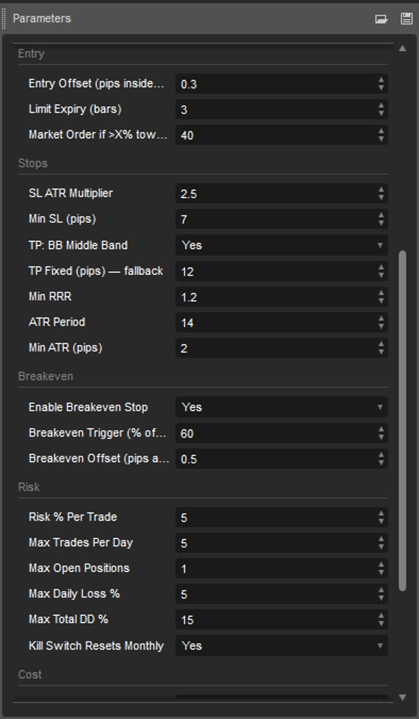 Trading product for Steady Scalper cBot Forex Scalping, image 4