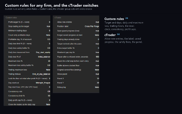 Trading product for CrossPairForge cBot Partial Close Keltner Channels, image 11