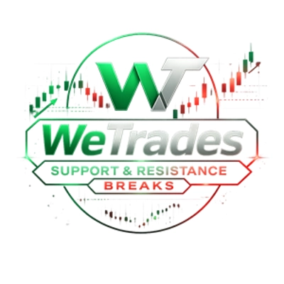 "WeTrades Support Resistance Breaks" logo