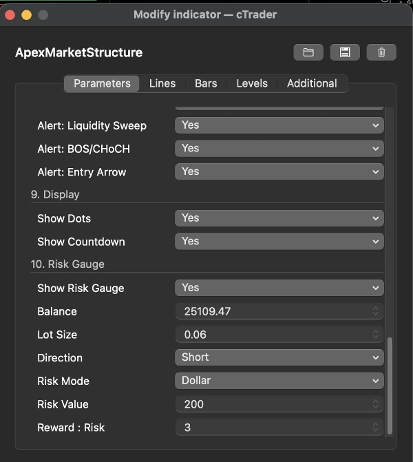 Trading product for ApexMarketStructure Indicator EMA Key Levels, image 5