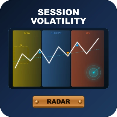 "SessionVolatilityRadar" โลโก้