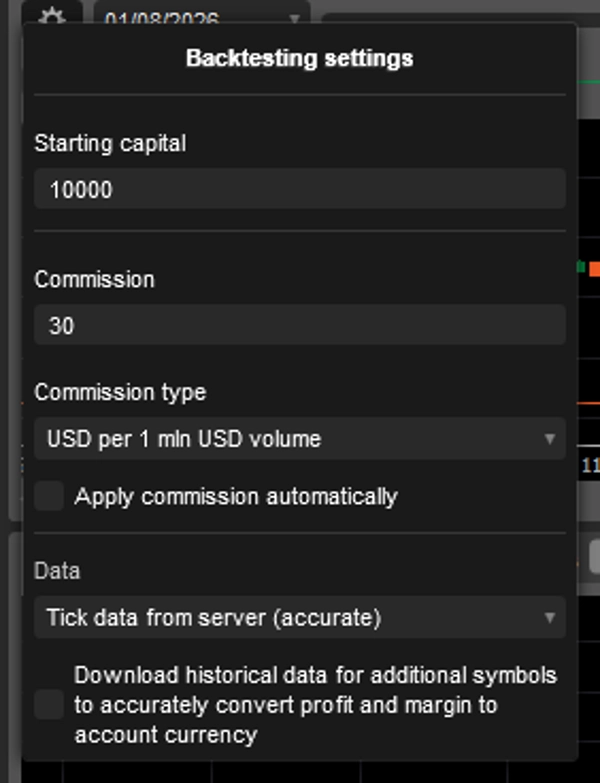 Trading product for Alpha Confluence Pro cBot Position Sizer ADX, image 9